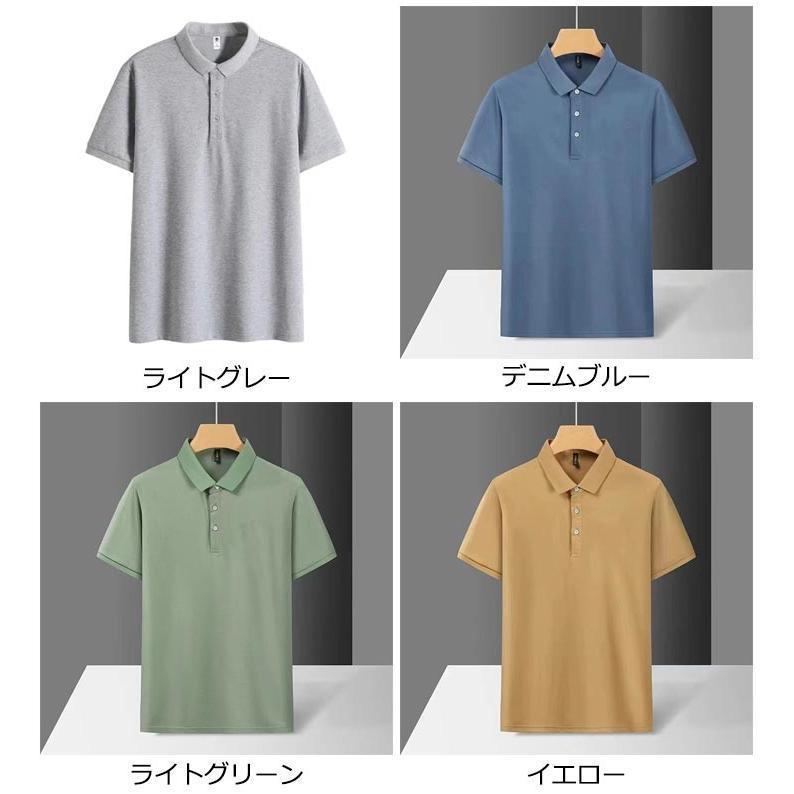 半袖 半袖 接触冷感 クールビズ ゴルフウェア メンズ ポロシャツ 新作メンズ 半袖ポロシャツ 春夏秋 スポーツ ボタンダウンポロシャ | ブランド登録なし | 08
