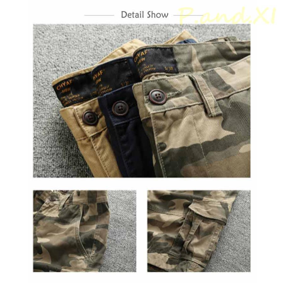 カーゴパンツ カーゴ ショーツ 迷彩パンツ ハーフパンツ メンズ ひざ上 アウトドア ミリタリー カーゴショーツ 軍パン 大きいサイズ 迷彩 | ブランド登録なし | 13