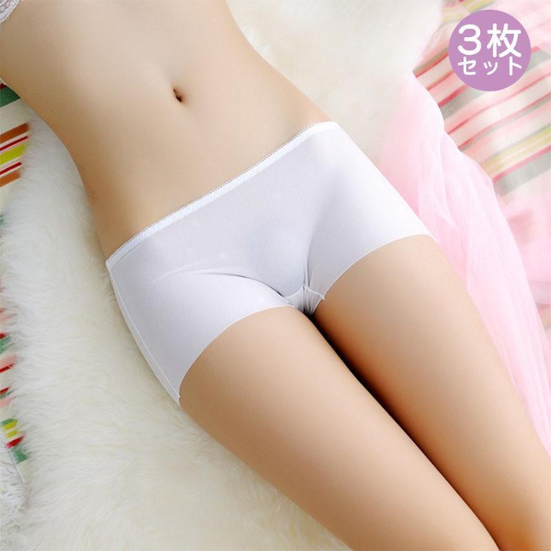 ボクサーパンツ レディース ボクサーショーツ 3枚セット ショーツレディース パンツ 下着 女性 ショーツ ノーライン シームレス スパッツ 肌着 | ブランド登録なし | 05