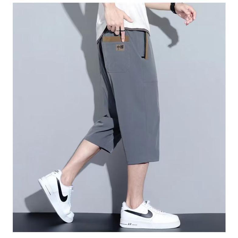 カーゴパンツ 7分丈パンツ メンズ ハーフパンツ 膝下 ドライ 速乾 UV 接触冷感 アウトドア イージーパンツ ブランド 七分丈 大きいサイズ | ブランド登録なし | 02