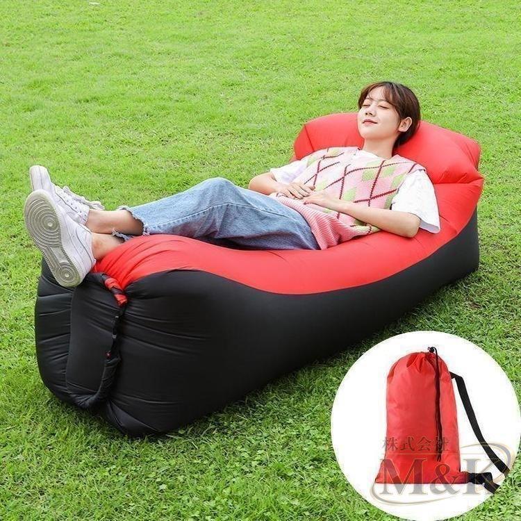エアーソファー 空気ベッド エアーベッド エアクッション 持ち運びやすい 枕付きの一体型 プール ビーチ BBQ 軽量 海 新生活 | ブランド登録なし | 01