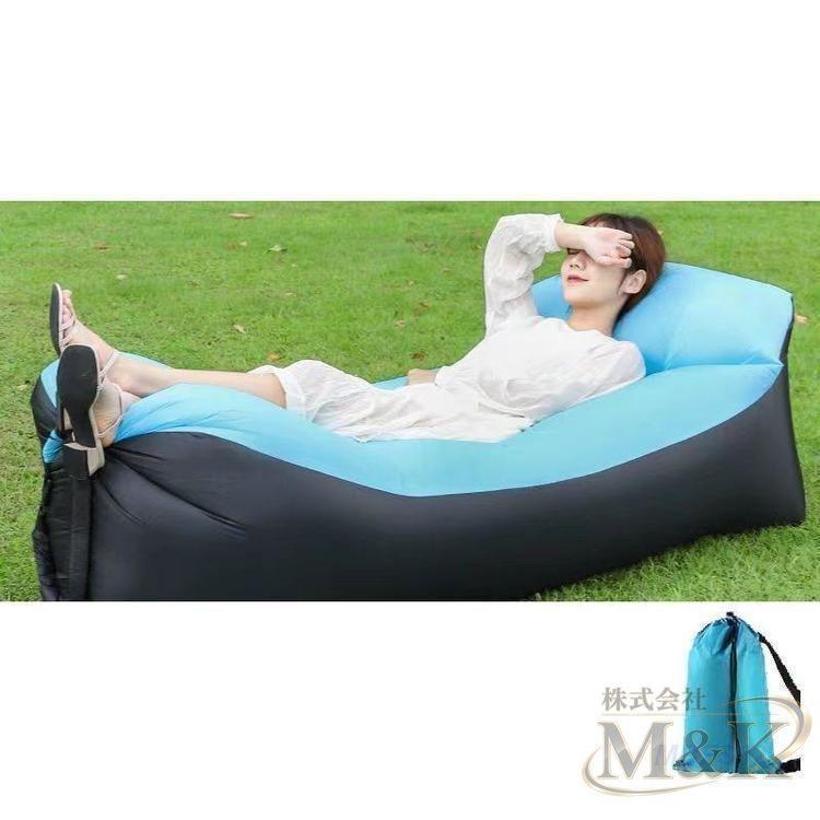 エアーソファー 空気ベッド エアーベッド エアクッション 持ち運びやすい 枕付きの一体型 プール ビーチ BBQ 軽量 海 新生活 | ブランド登録なし | 04