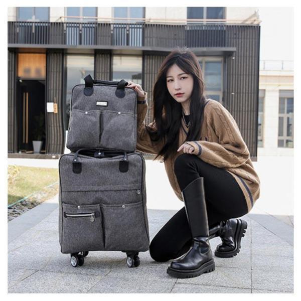 レディース キャリー 旅行トランク リュック 機内持ち込み トートバッグ付き 2WAY キャリーバック キャリーバッグ メンズ 3way スーツケー | ブランド登録なし | 08