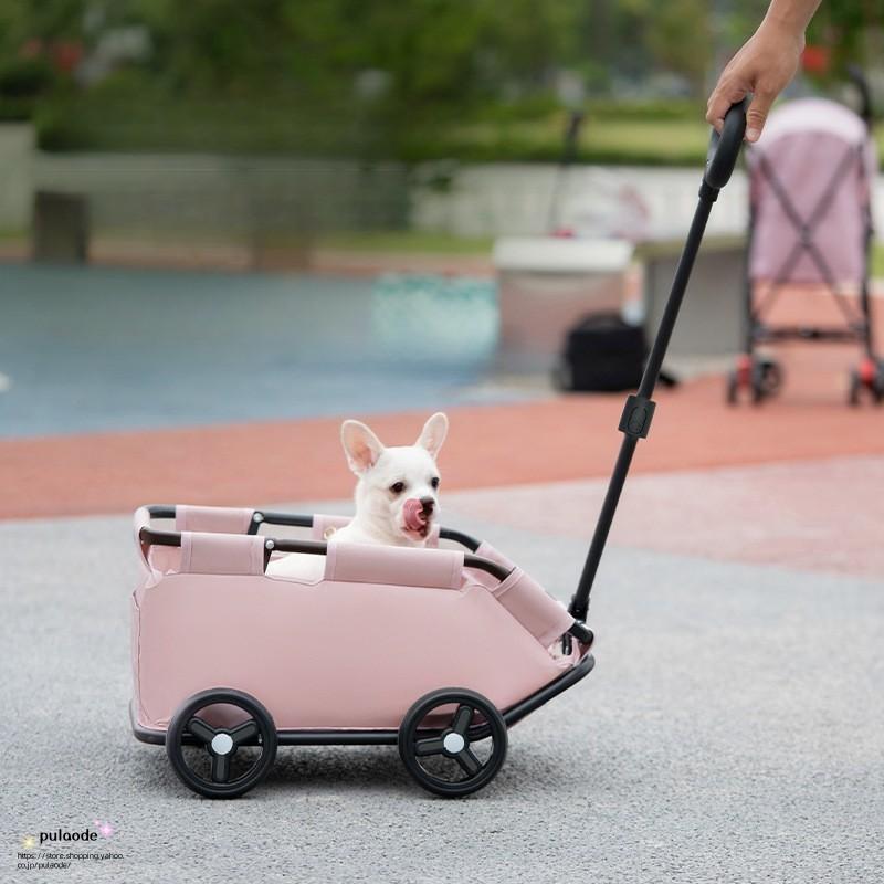 ペットカート ペットキャリー キャリーカート 犬用 猫 折りたたみ 360度回転 コンパクト 4輪 ポケット付き ペット用品 ドッグカート 折り畳み | ブランド登録なし | 01