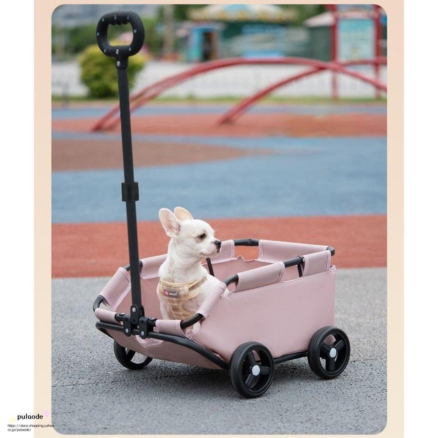 ペットカート ペットキャリー キャリーカート 犬用 猫 折りたたみ 360度回転 コンパクト 4輪 ポケット付き ペット用品 ドッグカート 折り畳み | ブランド登録なし | 03