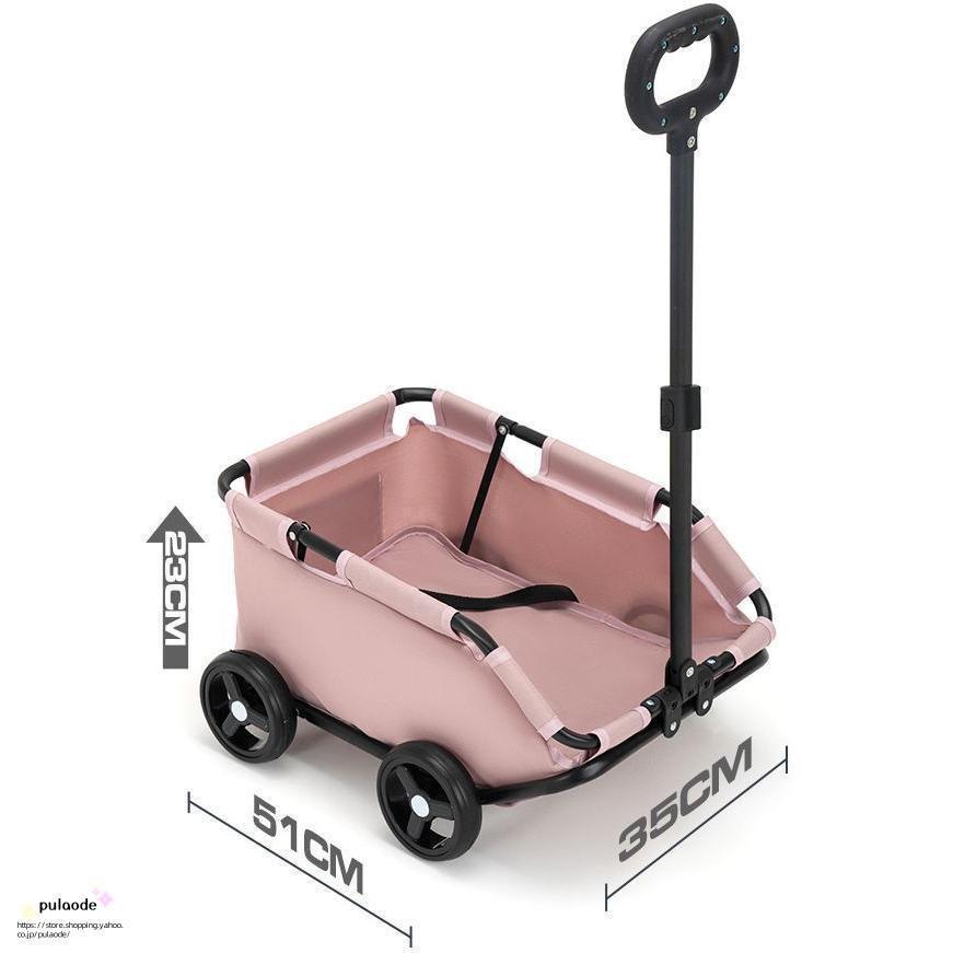 ペットカート ペットキャリー キャリーカート 犬用 猫 折りたたみ 360度回転 コンパクト 4輪 ポケット付き ペット用品 ドッグカート 折り畳み | ブランド登録なし | 07