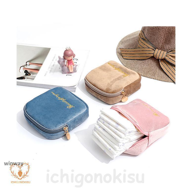 ナプキンポーチ ミニマルチポーチ 収納ポーチ 収納 ポーチ 小物いれ コンパクト ハンカチ収納ポーチ ナプキン入れ サニタリー 生理用品 軽量 おしゃれ | ブランド登録なし | 05