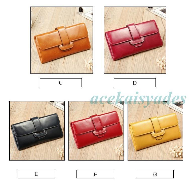 新入荷 牛革　　長財布 レディース 小銭入れ　カード入れ　サイフ　wallet コンパクト　安い レザーサイフ　　大容量　可愛い | ブランド登録なし | 02