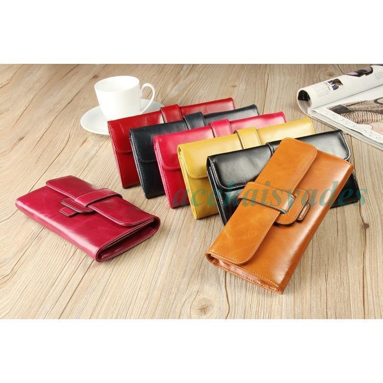 新入荷 牛革　　長財布 レディース 小銭入れ　カード入れ　サイフ　wallet コンパクト　安い レザーサイフ　　大容量　可愛い | ブランド登録なし | 04
