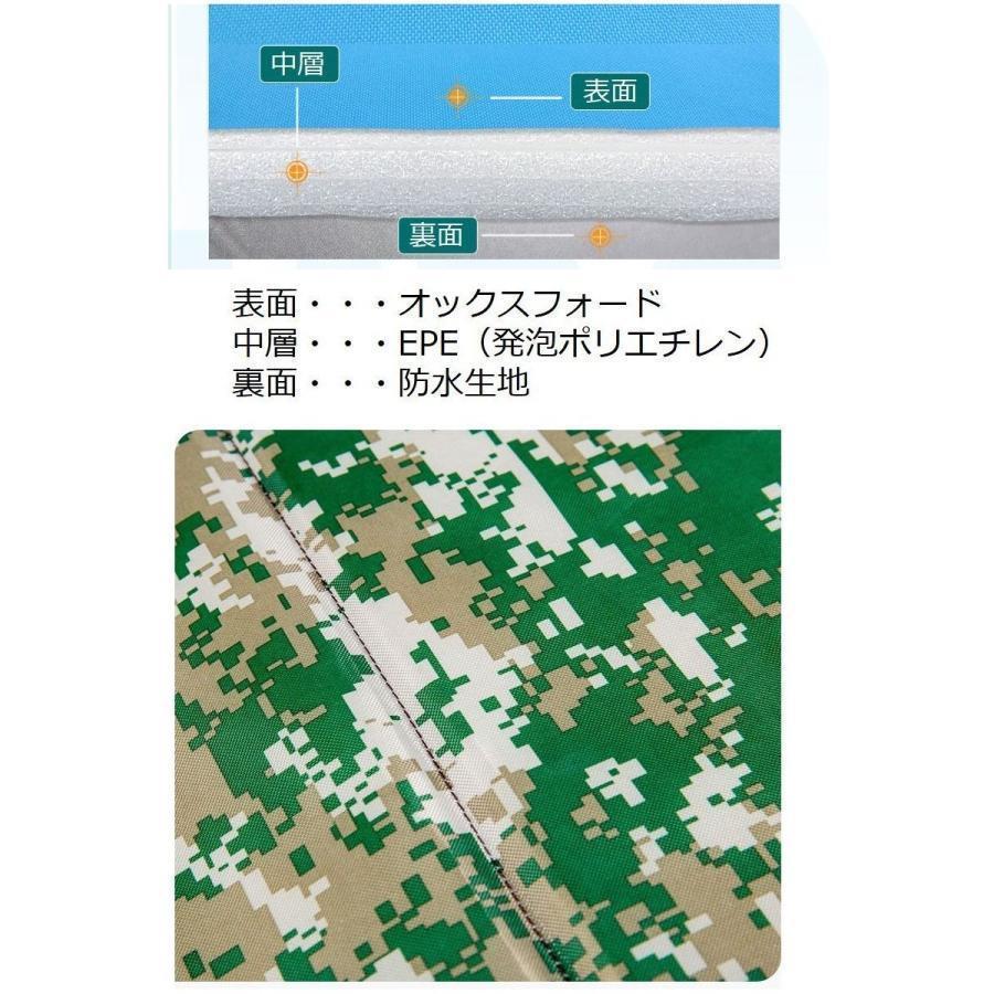 クッションマット レジャーシート 折りたたみ コンパクト 軽量 防水 持ち運び キャンプ アウトドア 車中泊 お昼寝 収納袋付き 携帯 折り畳み ごろ | ブランド登録なし | 07