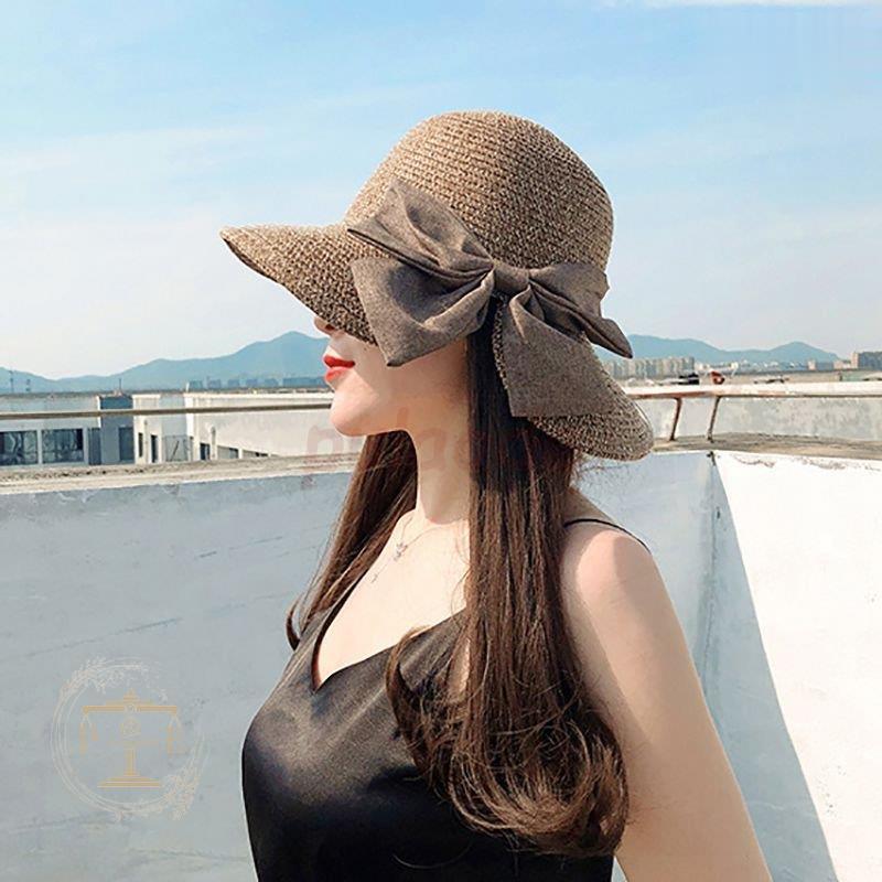 ストローハット 麦わら帽子 紫外線カット 帽子 レディース UVカット帽子 折りたたみ おしゃれ ギフト | ブランド登録なし | 10