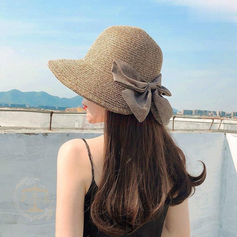 ストローハット 麦わら帽子 紫外線カット 帽子 レディース UVカット帽子 折りたたみ おしゃれ ギフト | ブランド登録なし | 09