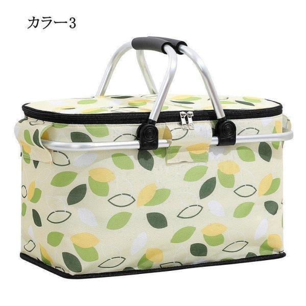 保冷バッグ保冷バスケットピクニック保冷保温レジカゴバッグエコバッグ大容量折りたたみクーラーバッグかごバッグ運動会レジャーアウトドア | ブランド登録なし | 03