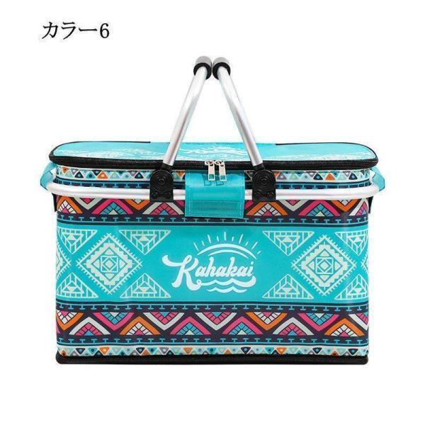 保冷バッグ保冷バスケットピクニック保冷保温レジカゴバッグエコバッグ大容量折りたたみクーラーバッグかごバッグ運動会レジャーアウトドア | ブランド登録なし | 06