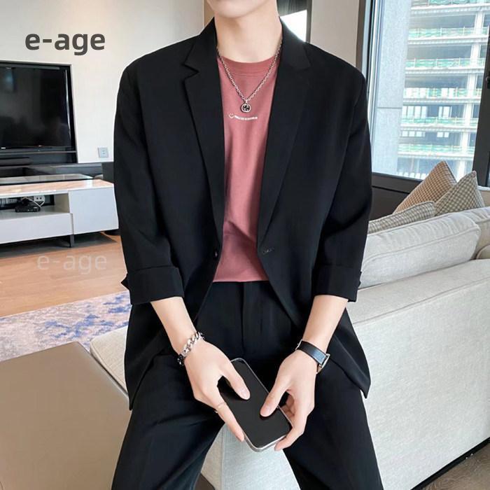 セットアップ メンズ スーツ テーラード カジュアルスーツ ストレッチ ビジネススーツ おしゃれ 30代 40代 大きいサイズ 仕事 通勤 オフィス | ブランド登録なし | 05