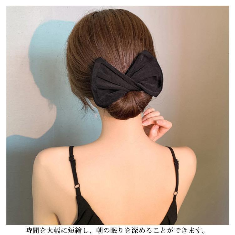 お団子ヘア メーカー おだんご ヘアアレンジ 髪飾り お団子グッズ バレエ 髪留め ドーナツ まとめ髪 ヘアセット リボン 花 | ブランド登録なし | 12