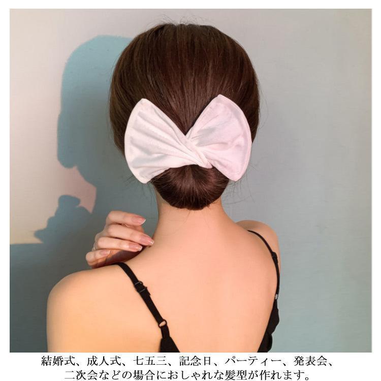 お団子ヘア メーカー おだんご ヘアアレンジ 髪飾り お団子グッズ バレエ 髪留め ドーナツ まとめ髪 ヘアセット リボン 花 | ブランド登録なし | 14