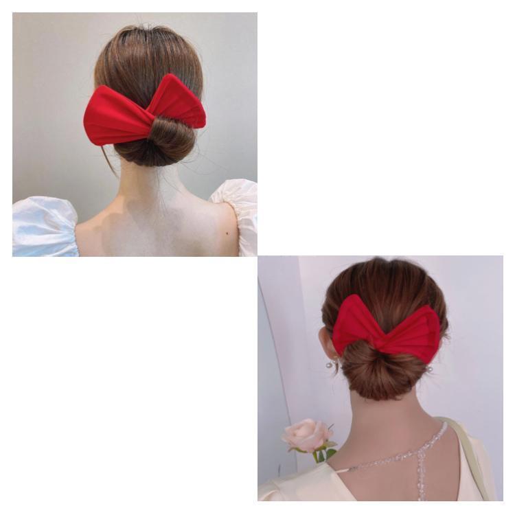 お団子ヘア メーカー おだんご ヘアアレンジ 髪飾り お団子グッズ バレエ 髪留め ドーナツ まとめ髪 ヘアセット リボン 花 | ブランド登録なし | 08