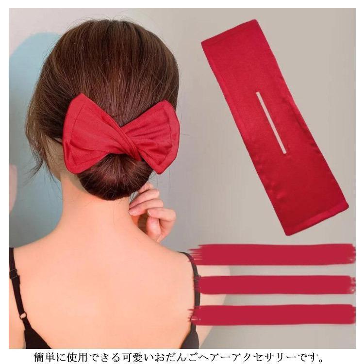 お団子ヘア メーカー おだんご ヘアアレンジ 髪飾り お団子グッズ バレエ 髪留め ドーナツ まとめ髪 ヘアセット リボン 花 | ブランド登録なし | 09