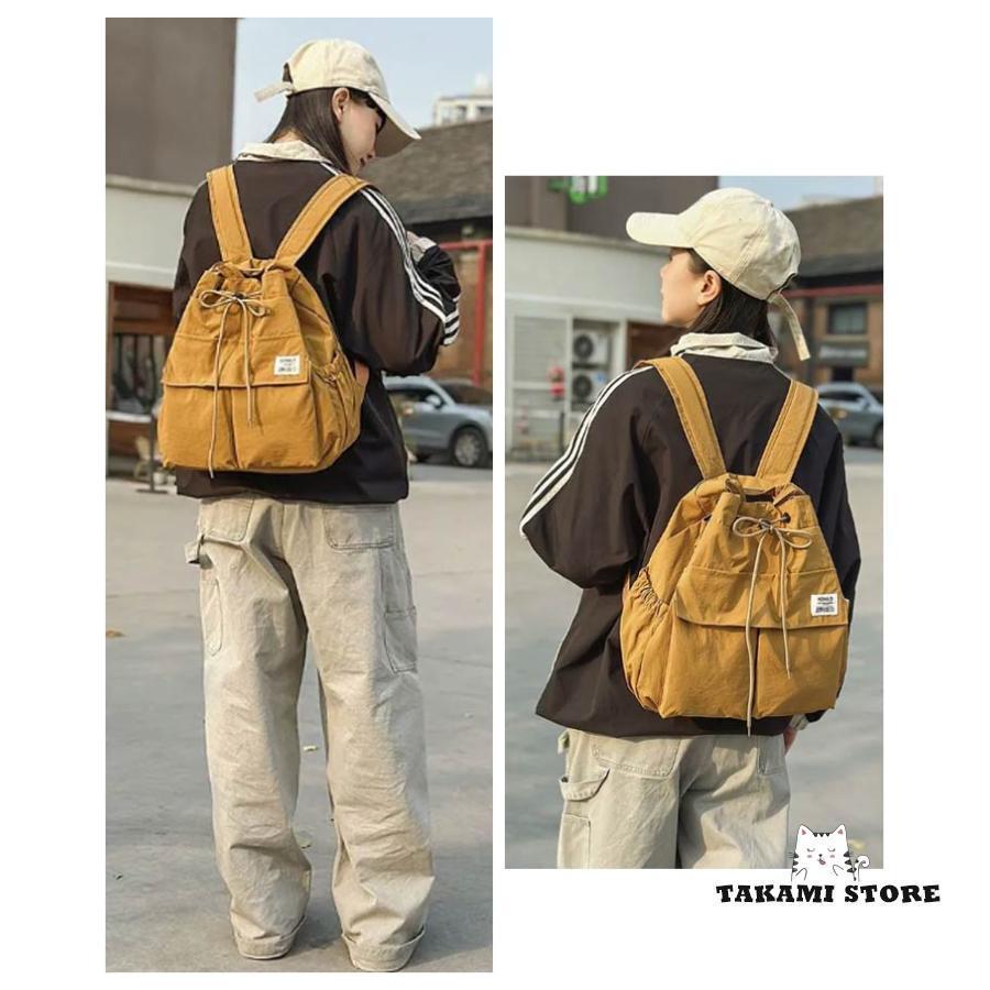 2way リュック ショルダーバッグ レディース メンズ トートバッグ 巾着 ショルダー 肩掛け バッグ ナイロン 巾着バッグ A4 大容量 肩掛けバ | ブランド登録なし | 12