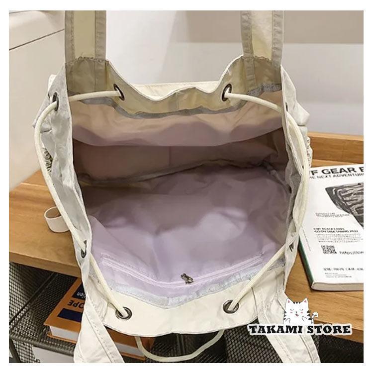 2way リュック ショルダーバッグ レディース メンズ トートバッグ 巾着 ショルダー 肩掛け バッグ ナイロン 巾着バッグ A4 大容量 肩掛けバ | ブランド登録なし | 16