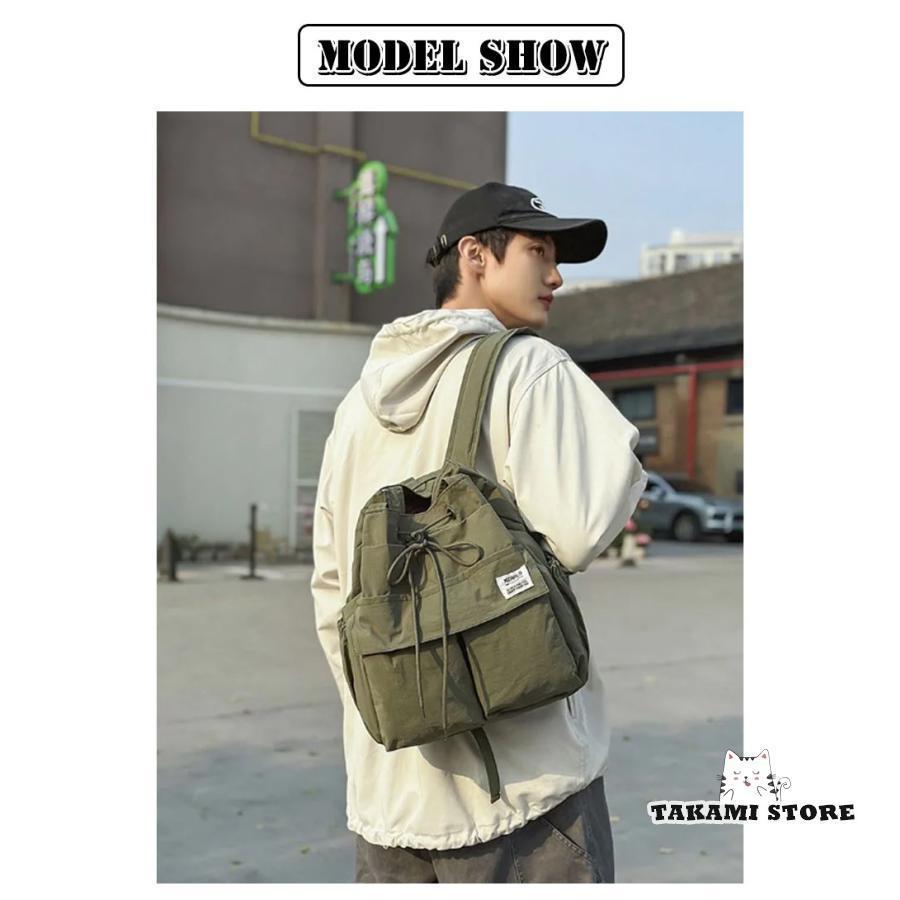 2way リュック ショルダーバッグ レディース メンズ トートバッグ 巾着 ショルダー 肩掛け バッグ ナイロン 巾着バッグ A4 大容量 肩掛けバ | ブランド登録なし | 07