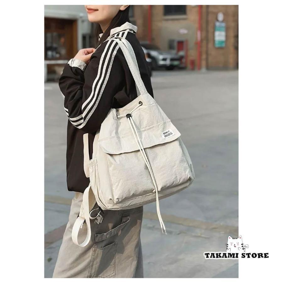 2way リュック ショルダーバッグ レディース メンズ トートバッグ 巾着 ショルダー 肩掛け バッグ ナイロン 巾着バッグ A4 大容量 肩掛けバ | ブランド登録なし | 09