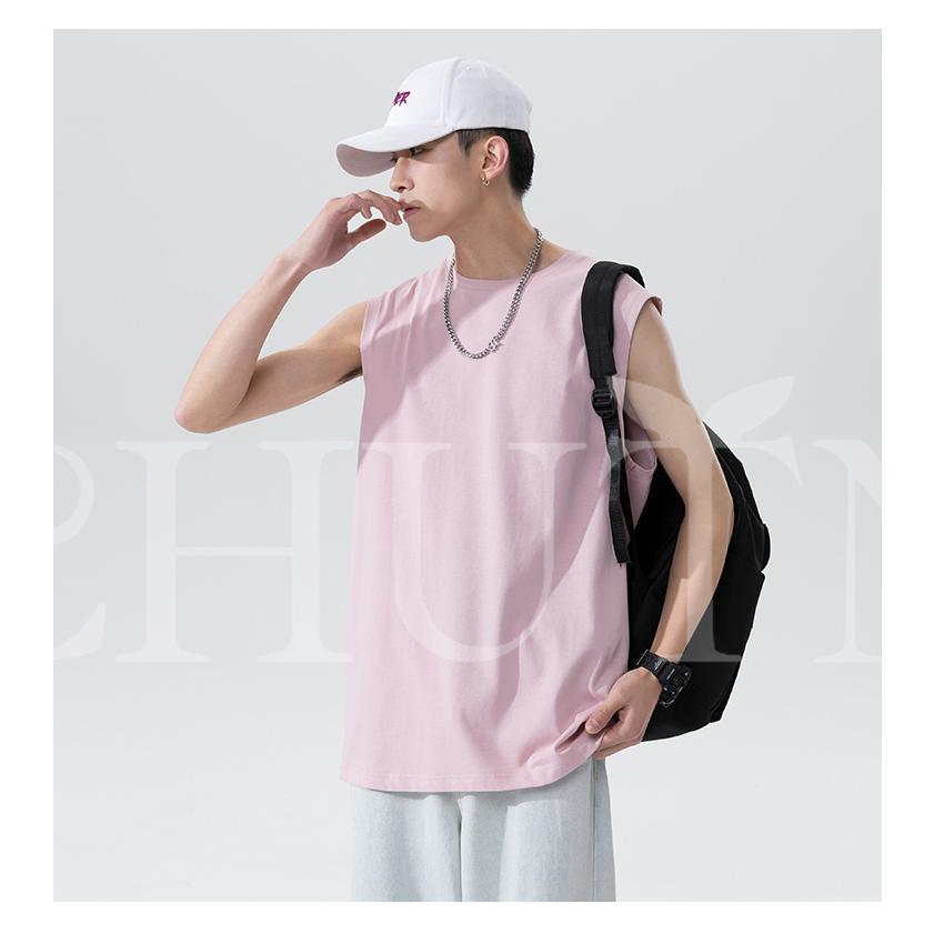 夏 タンク メンズ ラッシュガード スポーツ ジム ノースリーブ フレンチスリーブ ス シンプルTシャツ 丸首 ゆったり カジュアル おしゃれ | ブランド登録なし | 17