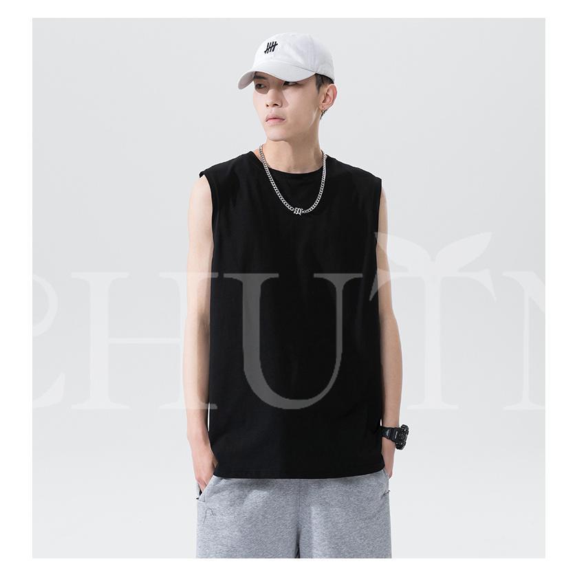 夏 タンク メンズ ラッシュガード スポーツ ジム ノースリーブ フレンチスリーブ ス シンプルTシャツ 丸首 ゆったり カジュアル おしゃれ | ブランド登録なし | 20