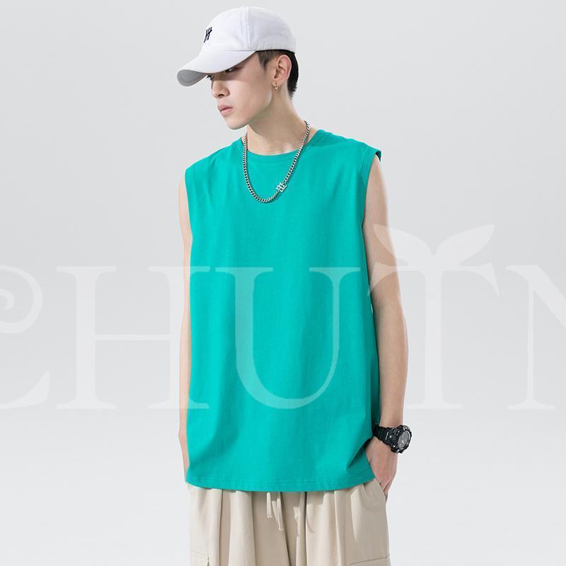 夏 タンク メンズ ラッシュガード スポーツ ジム ノースリーブ フレンチスリーブ ス シンプルTシャツ 丸首 ゆったり カジュアル おしゃれ | ブランド登録なし | 09