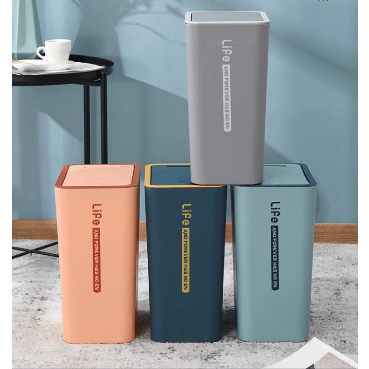 ダストボックス ゴミ箱 ごみ箱 ふた付き 蓋付き 10L 15L 防水 防臭 バスルーム スリム キッチン 一人暮らし 新生活 おしゃれ スリム シンプル | ブランド登録なし | 13