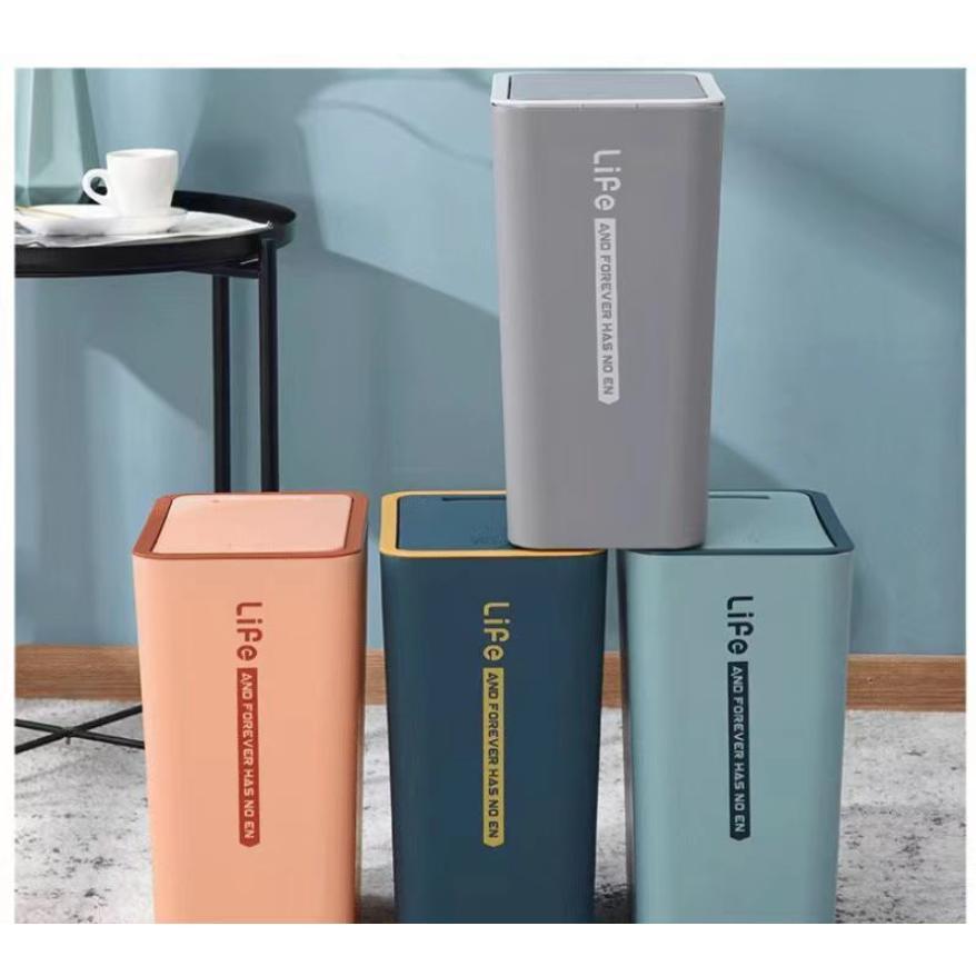 ダストボックス ゴミ箱 ごみ箱 ふた付き 蓋付き 10L 15L 防水 防臭 バスルーム スリム キッチン 一人暮らし 新生活 おしゃれ スリム シンプル | ブランド登録なし | 01