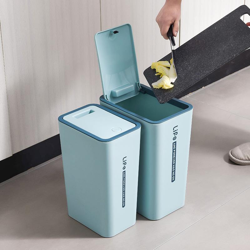 ダストボックス ゴミ箱 ごみ箱 ふた付き 蓋付き 10L 15L 防水 防臭 バスルーム スリム キッチン 一人暮らし 新生活 おしゃれ スリム シンプル | ブランド登録なし | 02