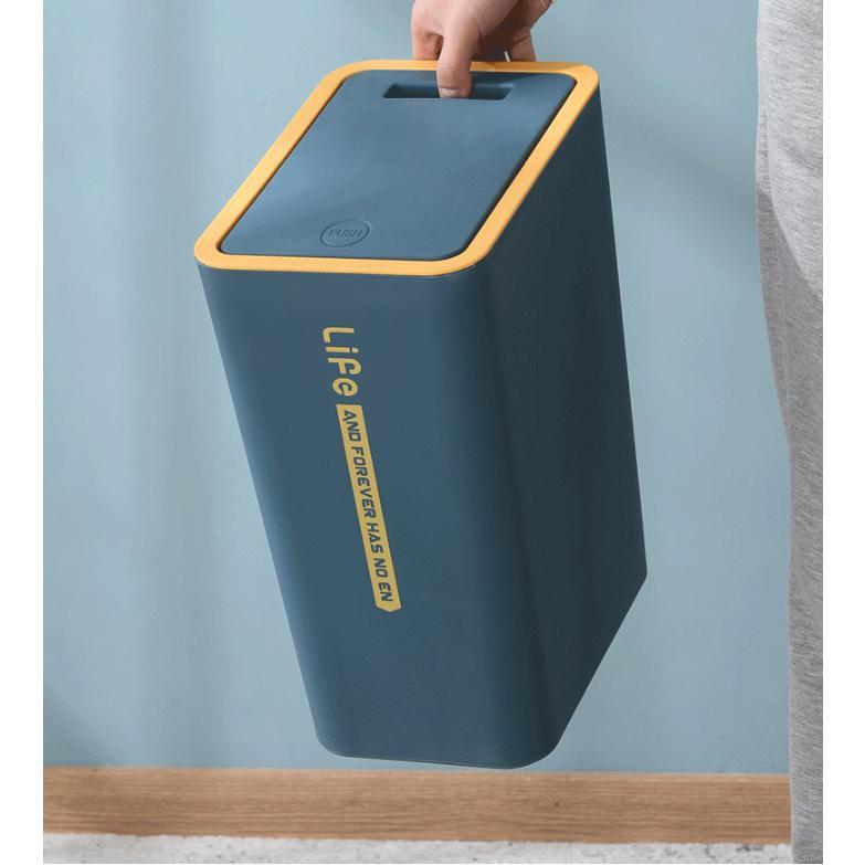 ダストボックス ゴミ箱 ごみ箱 ふた付き 蓋付き 10L 15L 防水 防臭 バスルーム スリム キッチン 一人暮らし 新生活 おしゃれ スリム シンプル | ブランド登録なし | 07
