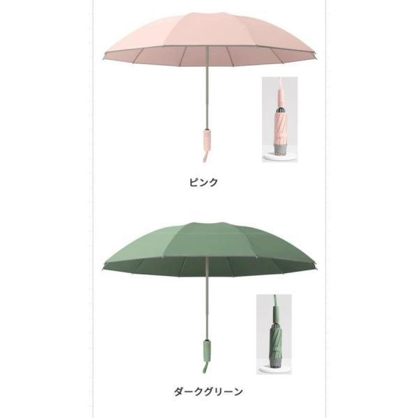 逆さ傘 折りたたみ傘 折り畳み傘 ワンタッチ 自動開閉 10本骨 逆折り 雨傘 日傘 濡れない 晴雨傘 大きいめサイズ 耐強風 軽量 遮熱 コンパクト | ブランド登録なし | 16