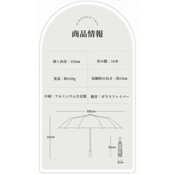 逆さ傘 折りたたみ傘 折り畳み傘 ワンタッチ 自動開閉 10本骨 逆折り 雨傘 日傘 濡れない 晴雨傘 大きいめサイズ 耐強風 軽量 遮熱 コンパクト | ブランド登録なし | 18