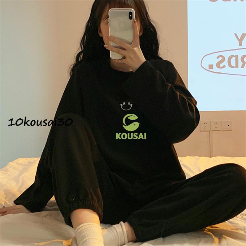 パジャマ レディース ルームウエア 夏 部屋着 長袖 セットアップ 夏パジャマ 寝巻き 肌触り コンフォート カジュアル ナイトウェア シンプル 入院 | ブランド登録なし | 03