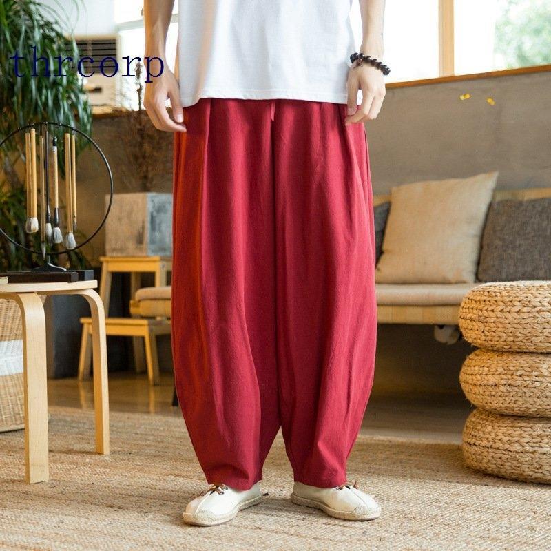 サルエルパンツ メンズ ワイドパンツ リネンイージーパンツ ハーレムパンツ ガウチョパンツ 薄手 カジュアル 大きいサイズ | ブランド登録なし | 02