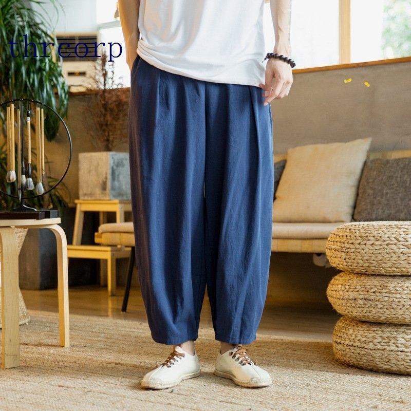 サルエルパンツ メンズ ワイドパンツ リネンイージーパンツ ハーレムパンツ ガウチョパンツ 薄手 カジュアル 大きいサイズ | ブランド登録なし | 04