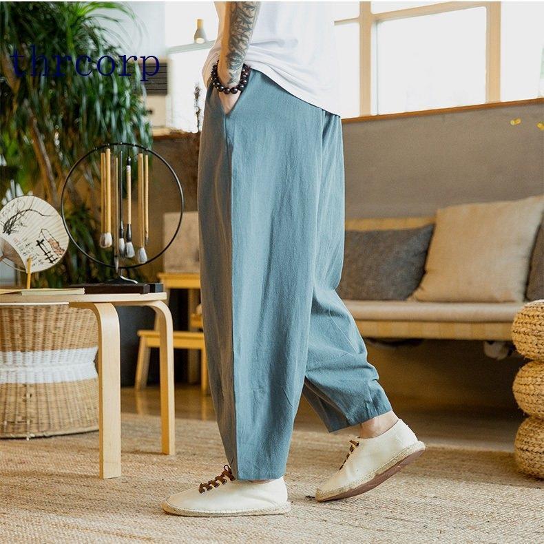 サルエルパンツ メンズ ワイドパンツ リネンイージーパンツ ハーレムパンツ ガウチョパンツ 薄手 カジュアル 大きいサイズ | ブランド登録なし | 08