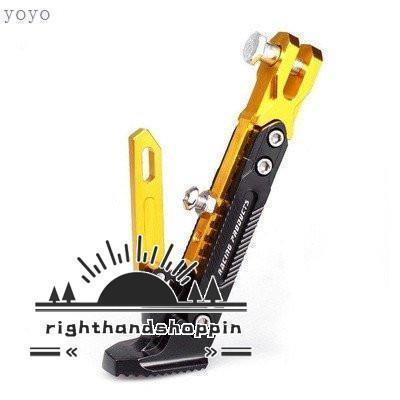 バイク キックスタンド サイドスタンド 高さ調節可能 19cm - 26cm メンテナンススタンド アルミ合金 | ブランド登録なし | 11