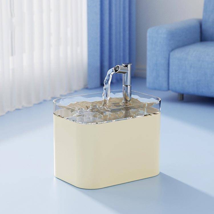 自動給水器 循環式 ねこ USB給電 ペット用 大容量 蛇口型 流れる水で猫が好んで飲む 1.5L 猫用 浄水フィルター付き 泌尿器ケア 結石予 | ブランド登録なし | 02