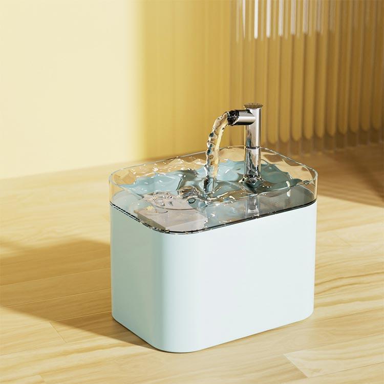 自動給水器 循環式 ねこ USB給電 ペット用 大容量 蛇口型 流れる水で猫が好んで飲む 1.5L 猫用 浄水フィルター付き 泌尿器ケア 結石予 | ブランド登録なし | 03