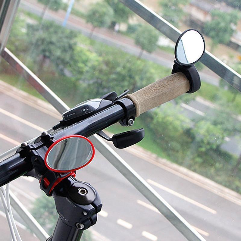 自転車用バックミラー バーエンドミラー サイクルミラー 鏡 取付け簡単 工具不要 角度調節可能 360度回転 ベルト調節可能 後方確認 事故防止 自転 | ブランド登録なし | 01