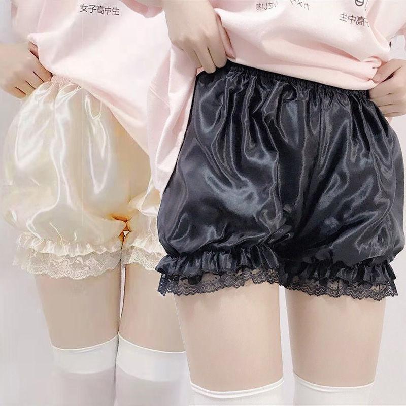 ペチパンツ かぼちゃパンツ ドロワーズ レディース 女性 インナー 下着 ショートパンツ ペチコート サテン調 レース コスプレ衣装 | ブランド登録なし | 04