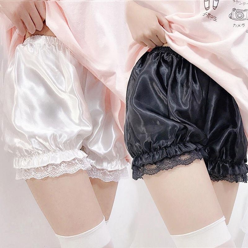 ペチパンツ かぼちゃパンツ ドロワーズ レディース 女性 インナー 下着 ショートパンツ ペチコート サテン調 レース コスプレ衣装 | ブランド登録なし | 05