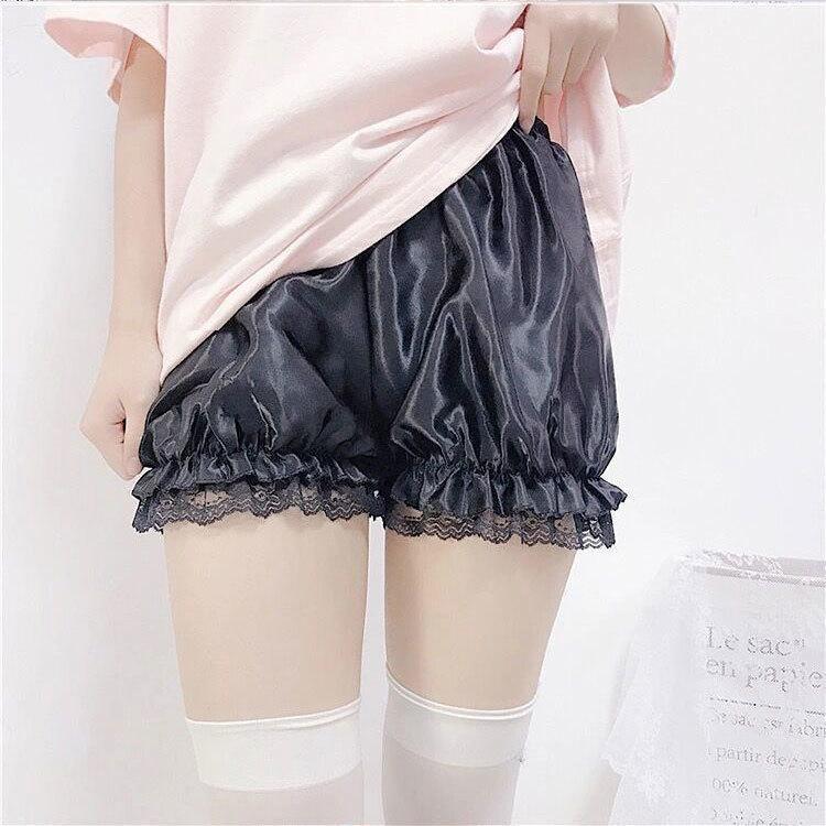 ペチパンツ かぼちゃパンツ ドロワーズ レディース 女性 インナー 下着 ショートパンツ ペチコート サテン調 レース コスプレ衣装 | ブランド登録なし | 06