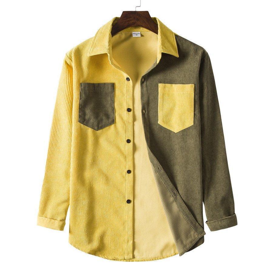 コーデュロイシャツ メンズ ボタンダウン 長袖 シャツメンズカジュアルシャツミックスカラー アメカジ シャツ カッコイイ | ブランド登録なし | 13
