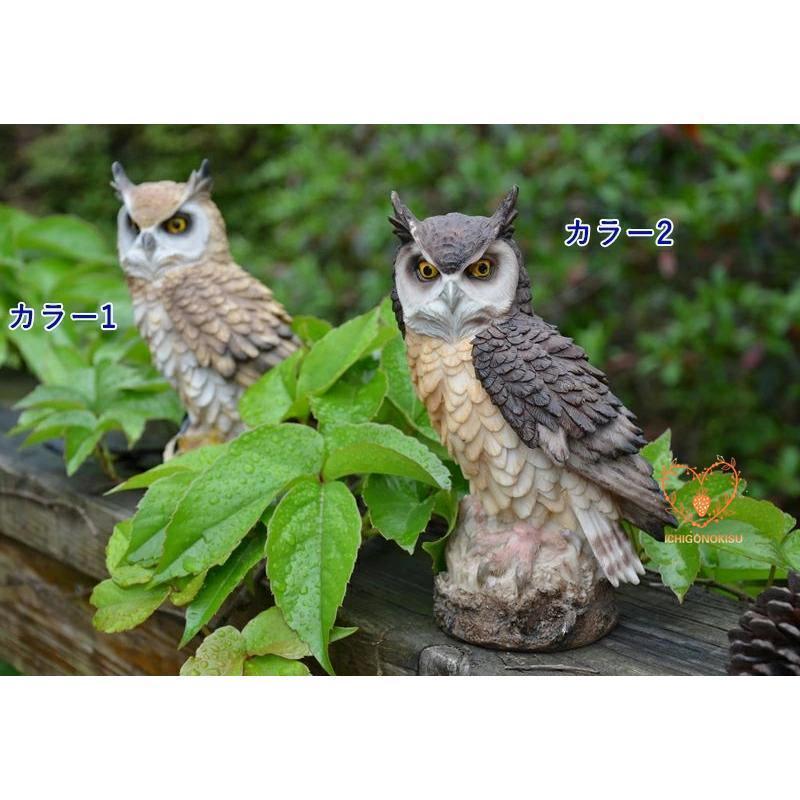 フクロウ 鳩よけ 鳥よけ 鳩 鳥対策 本物そっくり 樹脂 防鳥防獣対策 オーナメント 装飾 ディスプレイ 風水 縁起 ガーデニング 庭 ガーデン | ブランド登録なし | 07