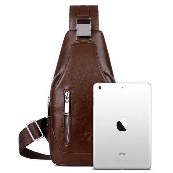 ボディバッグ ショルダーバッグ メンズ大きめ ワンショルダー 斜めがけ ボディバック レザー 革 クリスマス ギフト プレゼント | ブランド登録なし | 05